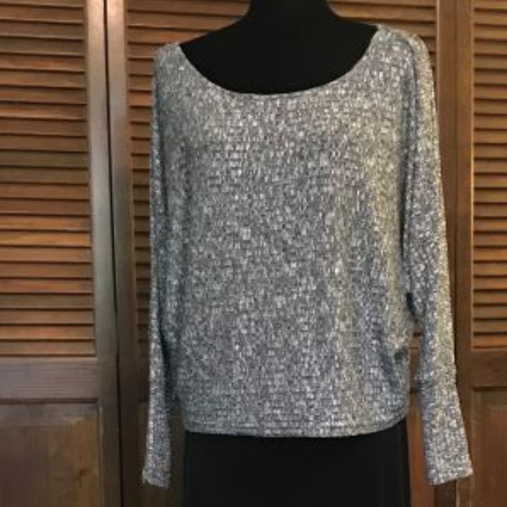 Gray Dolman Sleeve  Sweater